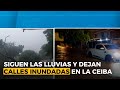 Continúan las lluvias en La Ceiba dejando algunas calles inundadas