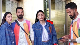 Newly Married Couple KL Rahul with wife Athiya Shetty Leaving for 2nd Test Match with Australia