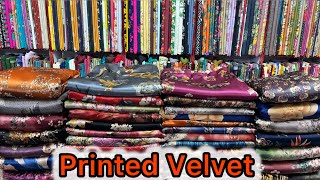 Printed Velvet Dress| Ladies Velvet Suits| Pakistani Cloth Markets| Wholesale Women Velvet Dresses