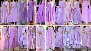 Lavender Colour Special Anarkali Suit Design Ideas for Girls 2025