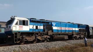 Two Trains Crossing At Anandapuram Shimoga !!!!