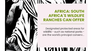 Africa: South Africa's Wildlife Ranches Can Offer Solutions to Africa's Growing Conservation Ch...