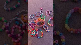 My Kandi collection, except I’m a beginner. (#kandi #kandikid #bracelet #fypシ゚ #fyp #viral #blowup)