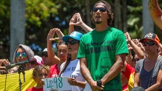 Thirty Meter Telescope protesters gather in Honolulu