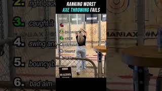 Ranking Worst Axe Throwing Fails