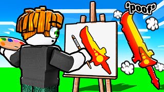 Roblox Bedwars, But Anything I DRAW Comes To LIFE..