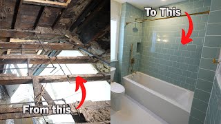 Complete New Layout Bathroom Remodel | Start to Finish | PLAN LEARN BUILD