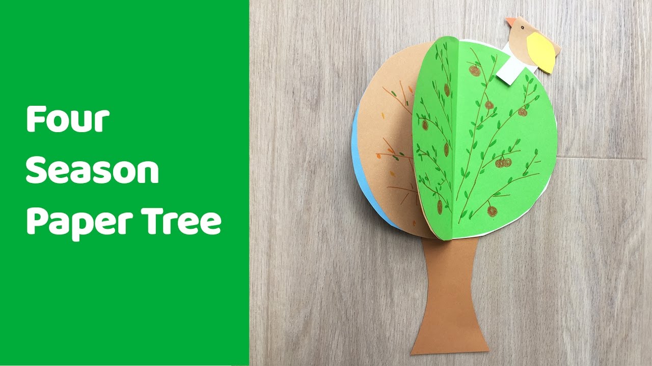 Four Season Tree Craft, Fun And Educational Craft For Kids. - YouTube