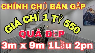 Chính Chủ Bán Gấp Nhà Giá Rẻ Nhất Quận 8,3m x 9m Chỉ 1 tỷ 550 Nhà đẹp