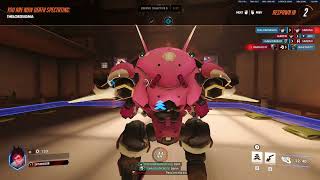 Six D.Va Blitz Overruns Point – How Spawn Timing Beats No Healers! 😱 #DVa #Overwatch #Gameplay