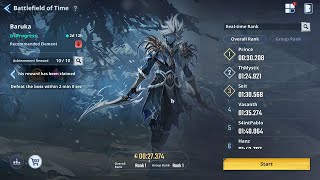 Baruka (00:27) - Battlefield of Time Season 7 Week 2 | [Solo Leveling: Arise]