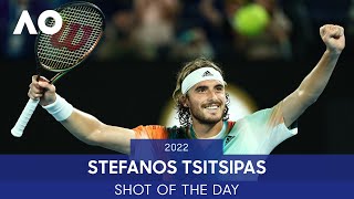 AI Shot of the Day - Stefanos Tsitsipas | Australian Open 2022 Day 10 Presented by Infosys