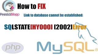 how to fix Link to database cannot be established: SQLSTATE[HY000] [2002]Error - Part 01