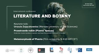 Keynote talk: Urszula Zajączkowska (Plants’ Spaces)