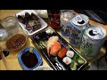 【宅飲み動画】ちょこっと食べたいにぎり巻き寿司 カツオのタタキの切り落とし【昨日の晩酌】