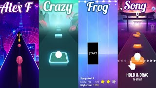 Axel f crazy frog - Dancing road Vs Tiles hop Vs magic Tiles 3 Vs hop ball - EDM Rush | Cenzo Play