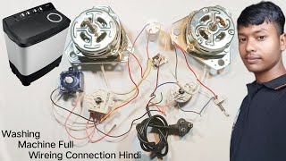 🛠️Washing Machine Full Wiring Connection Step By Step In Hindi ✅ | Washing Machine Full Wiring Co...