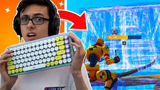 I Played Fortnite BUT with The Weirdest Keyboard Ever...😨