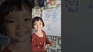 Cambodian girl 2 years old learn English