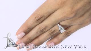 ER-SOLD-124 - 2.06 Carat D-SI1 Certified Princess Cut Diamond Engagement Ring 18k White Gold