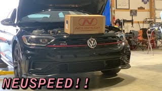 NEUSPEED Hi-Flow Turbo Discharge Conversion installed on a 2019 Volkswagen Gli!