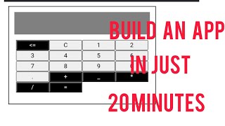 How to build a calculator app using html css and JavaScript in just 20 minutes