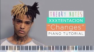 How to Play XXXTENTACION - Changes | Theory Notes Piano Tutorial