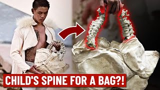 This fashion designer used a child's spine to make a bag?!