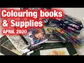 ADULT COLOURING BOOK AND SUPPLIES HAUL APRIL 2020