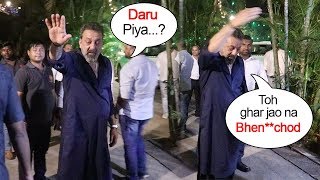 Sanjay Dutt's FUNNY Moments With Reporters At Diwali Party 2018