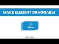 How to Make a Draggable HTML Element (Div) with JavaScript | Frontenddude