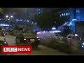 Fireworks attack injures Hong Kong protesters - BBC News