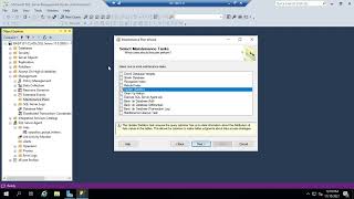 Creating SQL maintenance plans using the plan wizard