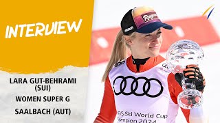 Lara Gut-Behrami: "To win the globe again is unbelievable" | Audi FIS Alpine World Cup 23-24
