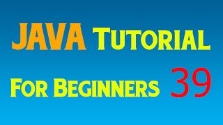 Java Tutorial for Beginners - 39 - Abstract classes and methods