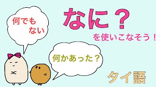 何？という意味のอะไร(アライ) 色々な使い方があるよ #15