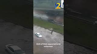 Driver rescued from flooding on Atlanta interstate