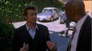 [The Mentalist] Patrick Jane mocks bodyguard (funny)