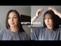 HOW I CUT WISPY BANGS AT HOME | Lauren Kubiske