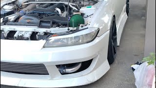 NISSAN  S15シルビア  ≪アイライン（C-WEST製）ひとまず装着≫