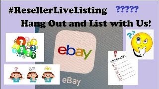 Working LIVE Together!  Ebay Etsy Reseller Hangout