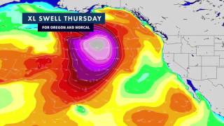 NE Pacific Storm to Ignite Select Big Wave Spots for West Coast