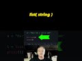 Transform Python string into list of characters 🐍 #shorts #python