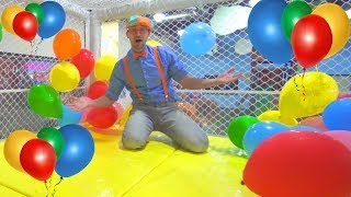 Blippi at the Indoor Playground to Learn Colors | Educational Videos for Toddlers