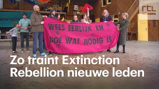 Zo traint Extinction Rebellion nieuwe leden voor een klimaatprotest