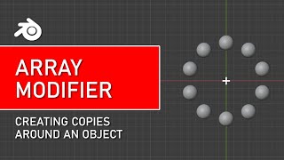 Blender Tutorial: How to use Array Modifier