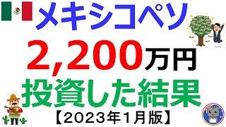 【2,200万円をメキシコペソに投資した結果は？】投資実績を全公開！《2023年1月》