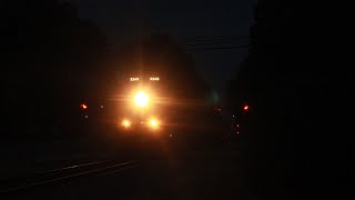 CSX I038-16 comes out of the siding at Indian Trail with CSX 3245 leading with a hornshow 7/17/24