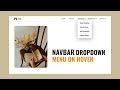 Responsive Navigation Bar With Submenu Dropdown In Hover | Bootstrap Navbar Menu on Hover