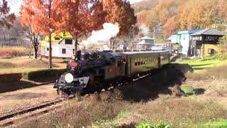 【C12 66 米寿HM + 赤プレート】SLもおか　天矢場駅～茂木駅駅